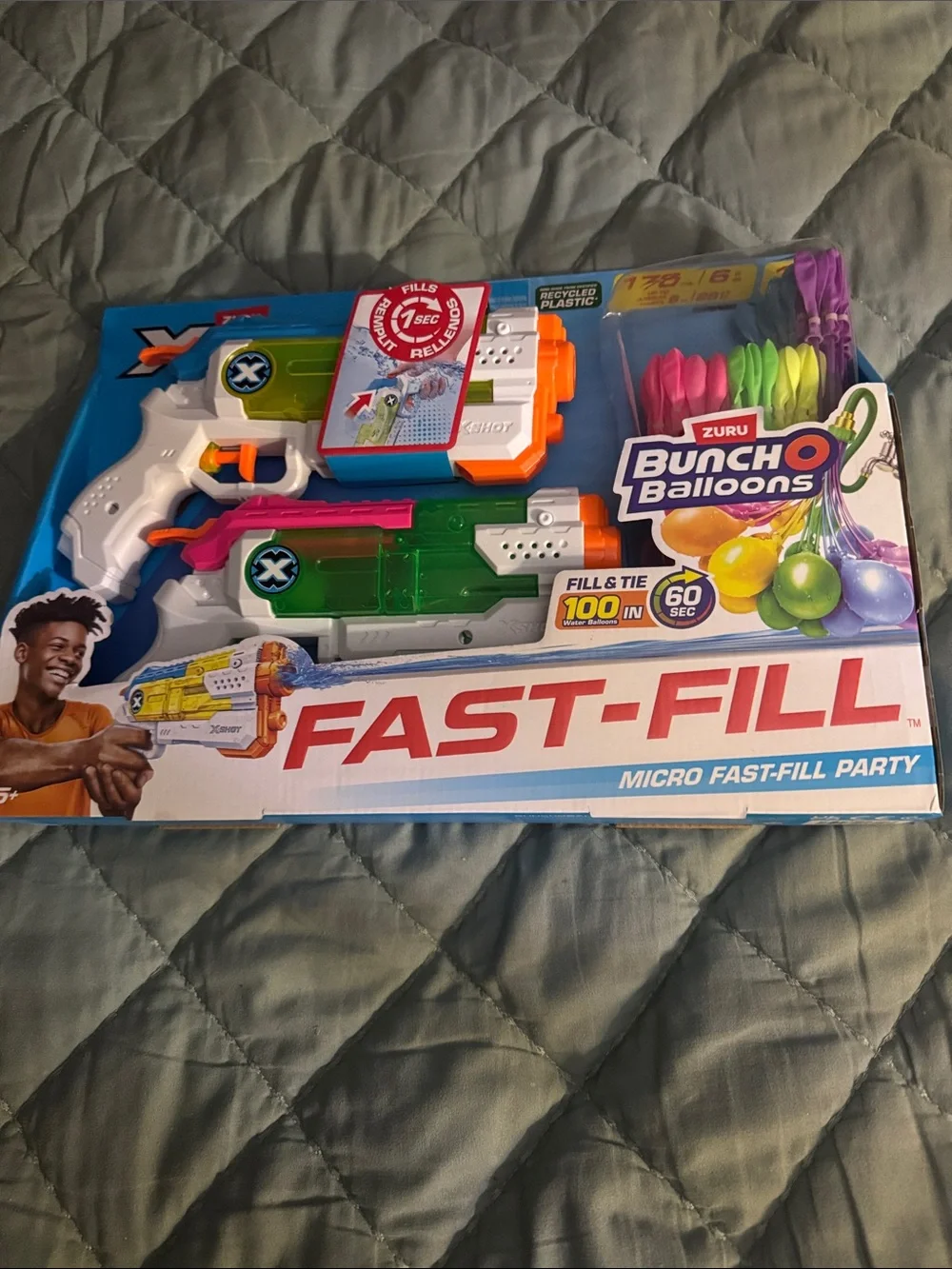 Fast-Fill Micro Water Blasters - Green & White